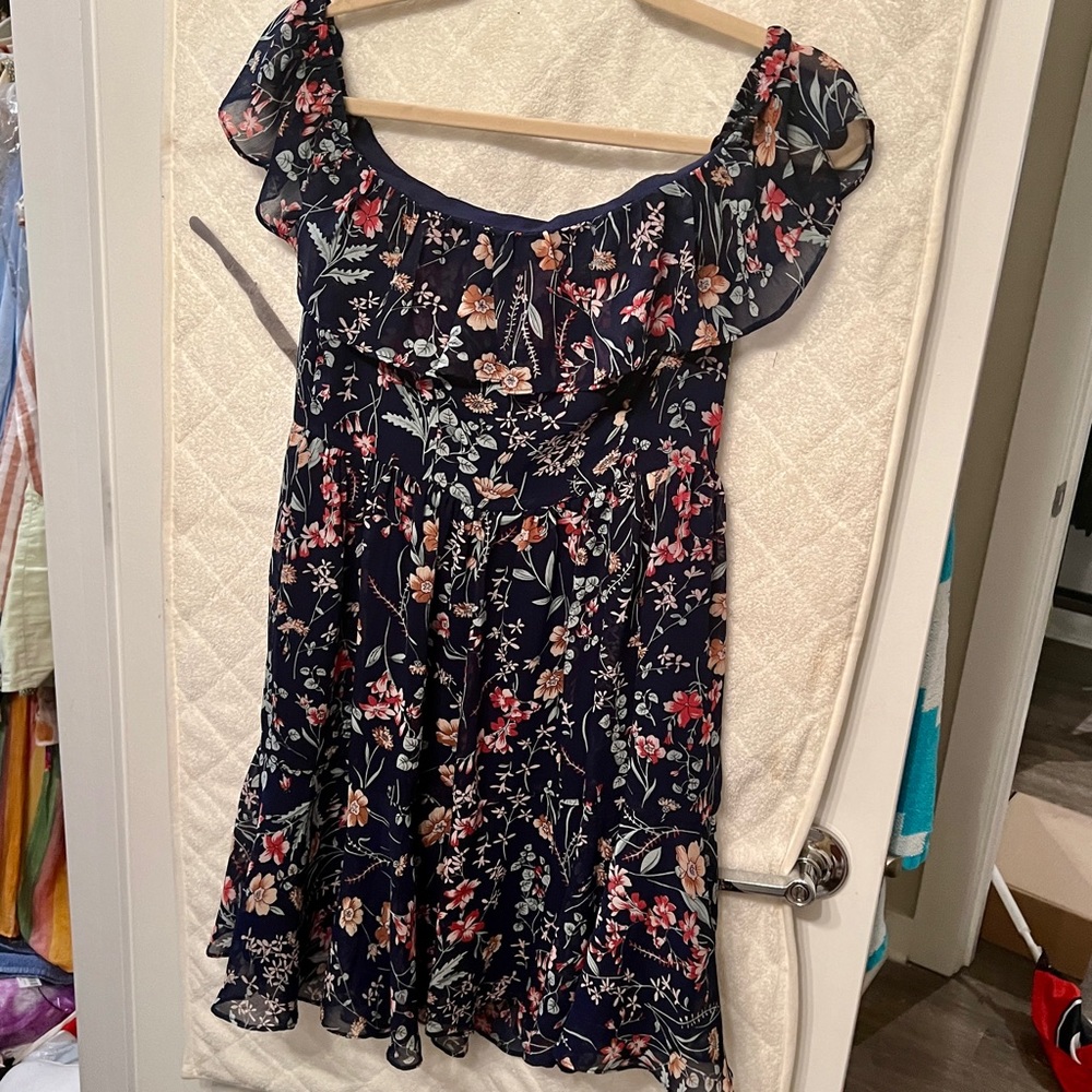 Lulus off the shoulder floral dress